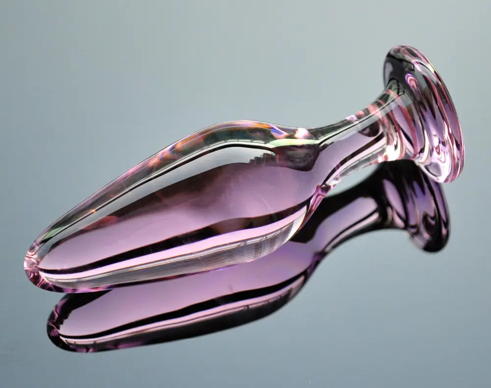Crystal Anal Plug and Glass Dildo for Couples
